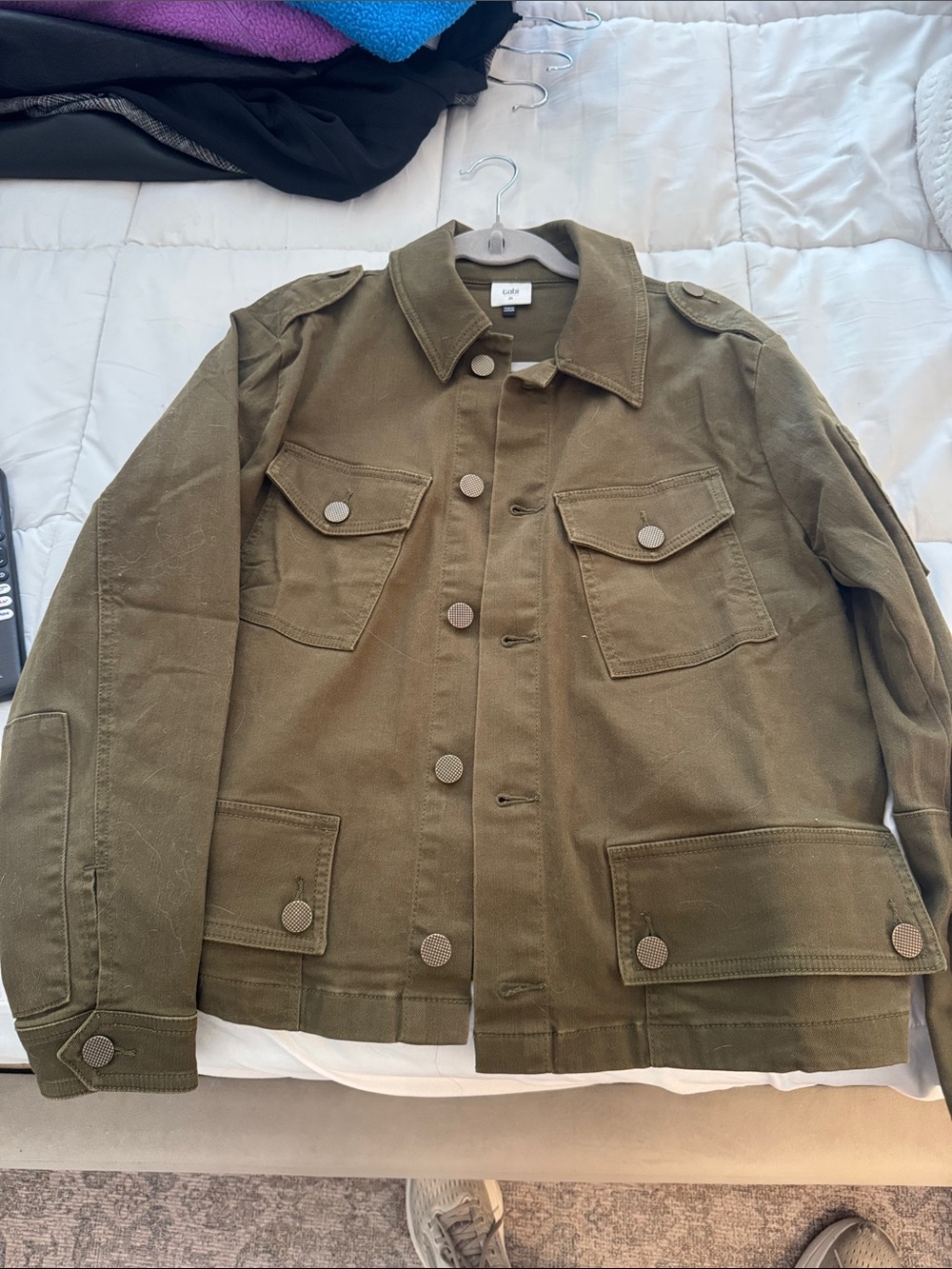 CABI EVANS JACKET Olive Green Utility Jacket